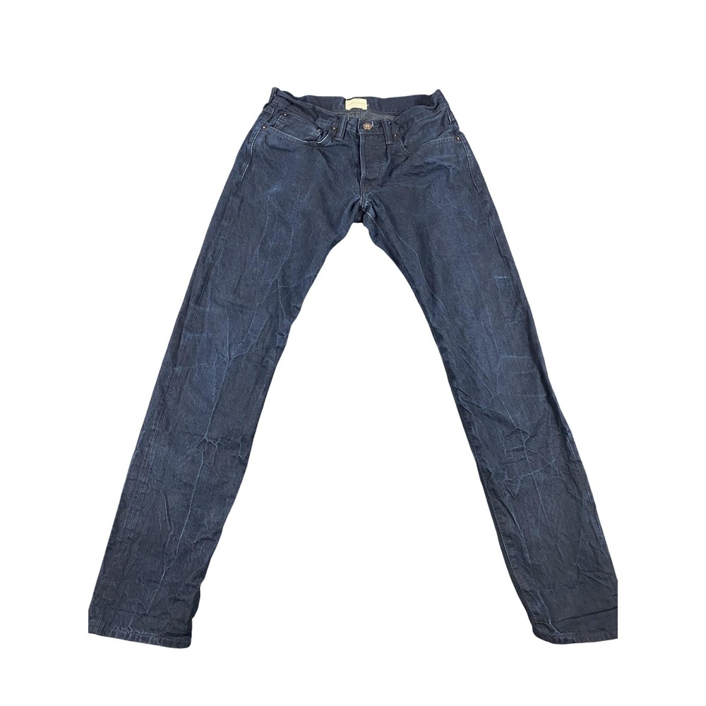 Simon Miller Gunnison Jeans Mens 30x32 Blue Denim Made USA Button Fly Mod Narrow